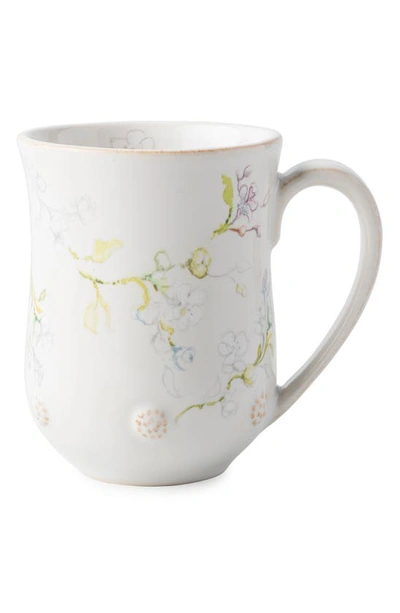 Shop Juliska Berry & Thread Floral Sketch Ceramic Mug In Jasmine