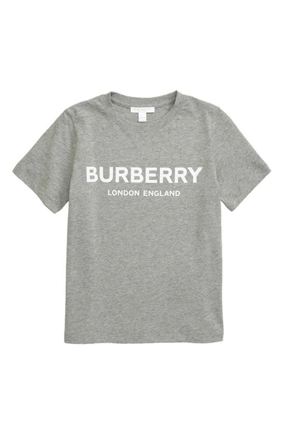 Shop Burberry Robbie T-shirt In Grey Melange