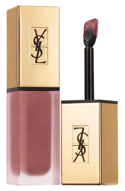 Shop Saint Laurent Tatouage Couture Liquid Matte Lip Stain In 28 Nude Undercover