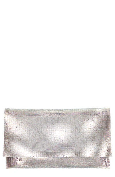 Shop Nina Crystal Clutch In White Ab