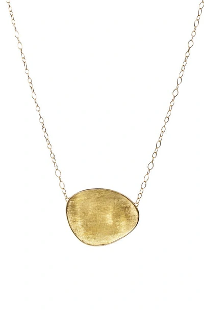 Shop Marco Bicego Lunaria Pendant Necklace In Yellow Gold