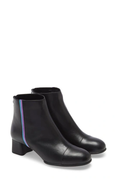 Shop Camper Twins Mismatched Bootie In Black Leather