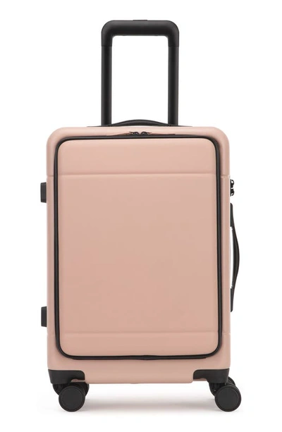 Shop Calpak Hue 22-inch Front Pocket Carry-on Suitcase In Pink Sand