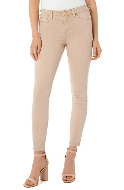 Shop Liverpool Piper Hugger Skinny Jeans In Panama Tan