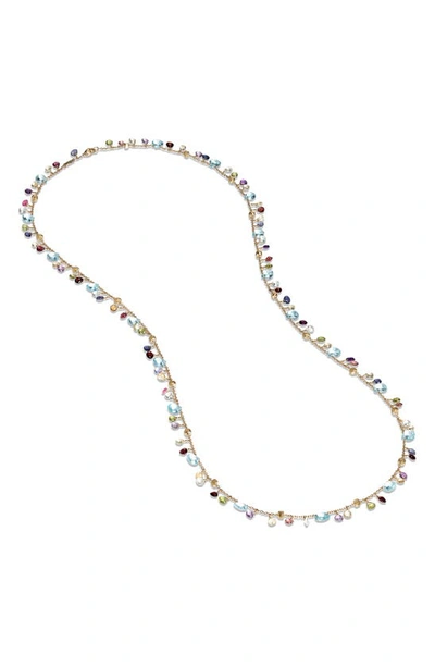 Marco Bicego 18k Yellow Gold Paradise Pearl Mixed Gemstone And Cultured Freshwater Pearl Necklace, 29.5 In Yellow Gold