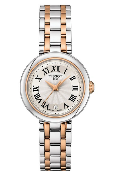 Shop Tissot Bellissima Round Bracelet Watch, 26mm In White