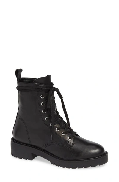 Steve Madden Grid Boot In Black Leather | ModeSens