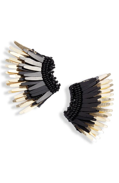 Shop Mignonne Gavigan Mini Madeline Earrings In Black / Gold