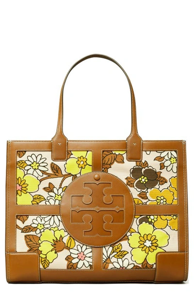 Tory Burch Ella Floral Canvas Tote Bag