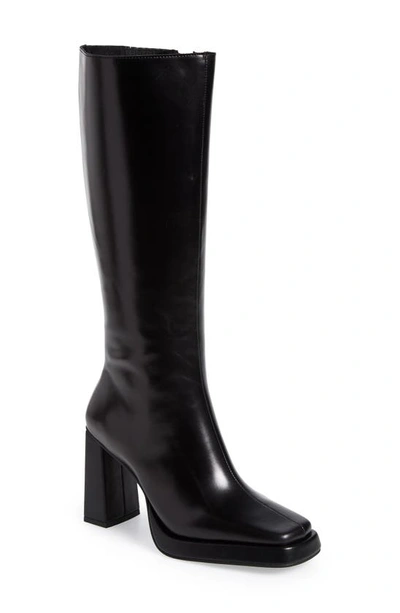 Shop Jeffrey Campbell Maximal Knee High Boot In Black