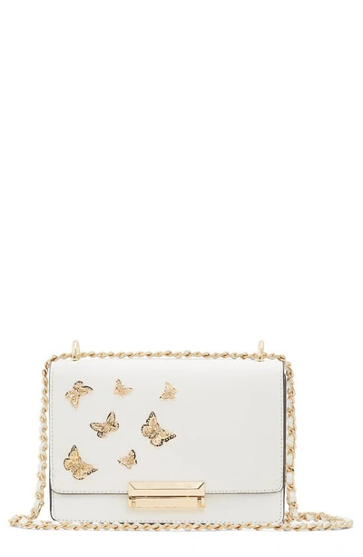 Shop Aldo Dalsby Faux Leather Crossbody Bag In White