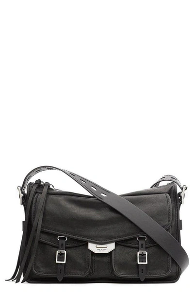 Shop Rag & Bone Field Leather Messenger Bag In Black