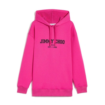 Jc College-hoodie In S432 Fuchsia Black