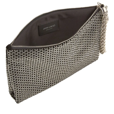 Jimmy Choo Suede Callie Clutch Bag In Black