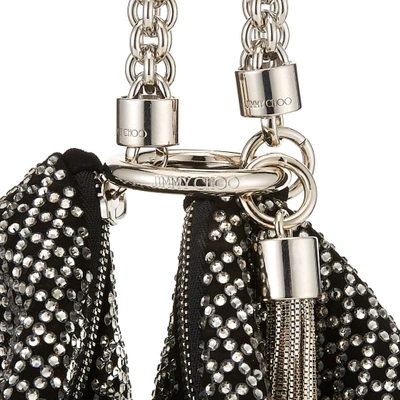 Jimmy Choo Suede Callie Clutch Bag In Black