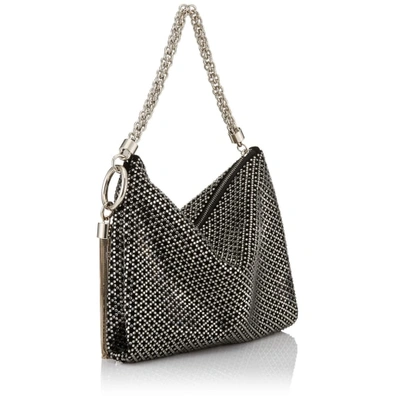 Jimmy Choo Suede Callie Clutch Bag In Black