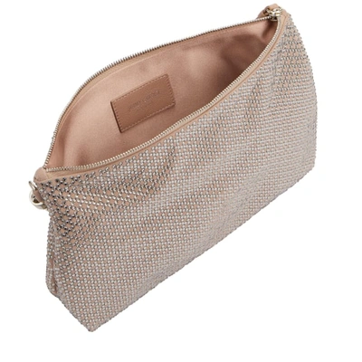 Jimmy Choo Medium Callie Clutch Bag In Ballet Pink