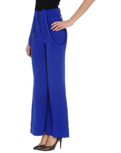 Shop Beayukmui Casual Pants In Bright Blue