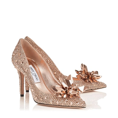 Shop Jimmy Choo Alia In Rose Gold