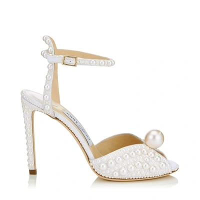 Shop Jimmy Choo Sacora 100 In Neutral