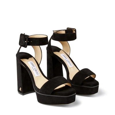 Shop Jimmy Choo Jax/pf 115 In Black