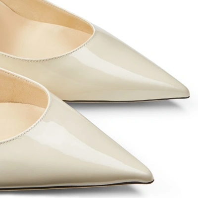 Jimmy Choo Bing 65 Crystal-embellished Mules In Cream Leather In White