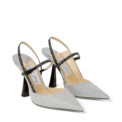 Shop Jimmy Choo Ray 100 In Silver