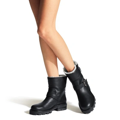 Jimmy Choo Immy Choo Youth Ii Biker Boots In Black