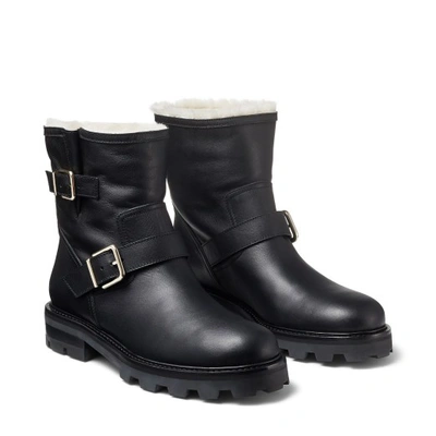 Jimmy Choo Immy Choo Youth Ii Biker Boots In Black
