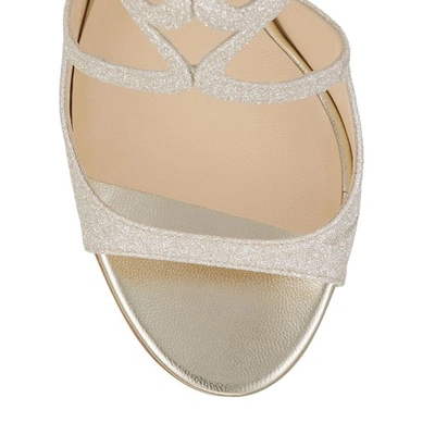 Shop Jimmy Choo Ivette In Platinum Ice