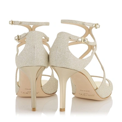 Shop Jimmy Choo Ivette In Platinum Ice