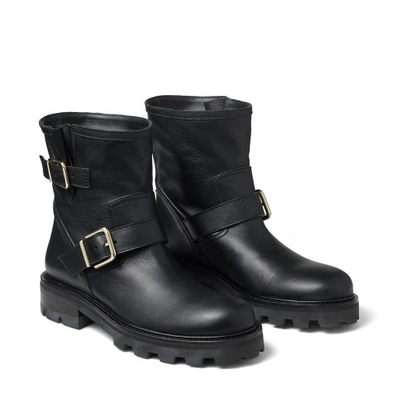 Jimmy Choo Immy Choo Youth Ii Biker Boots In Black