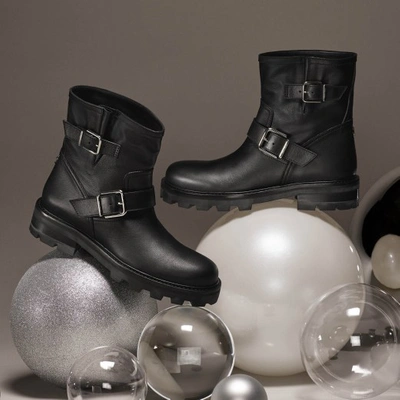 Jimmy Choo Immy Choo Youth Ii Biker Boots In Black