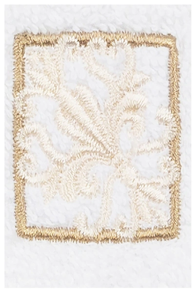 Shop Linum Home Vivian Embellished Washcloth In White