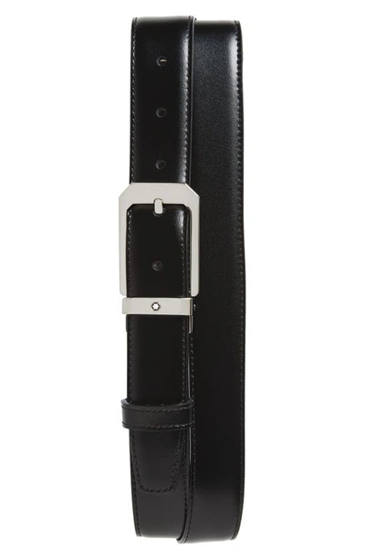 Shop Montblanc Reversible Leather Belt In Black/ Brown