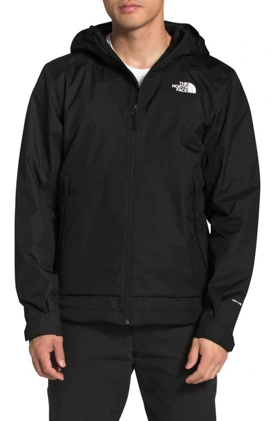 Shop The North Face Millerton Hooded Rain Jacket In Tnf Black