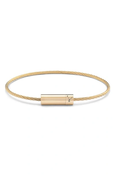 Shop Le Gramme 11g 18k Gold Cable Bracelet In Yellow Gold