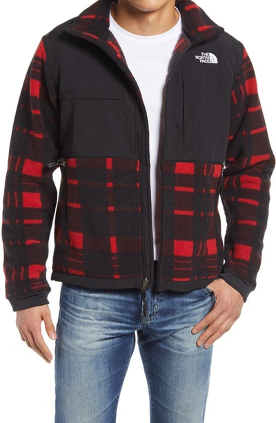Shop The North Face Denali 2 Jacket In Tnf Red Holiday 2 Plaid Print