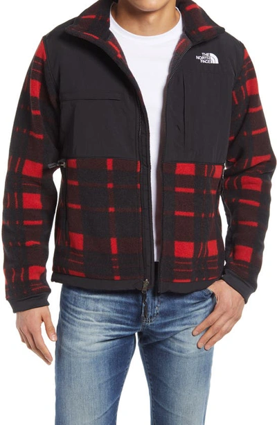 North face red plaid jacket best sale