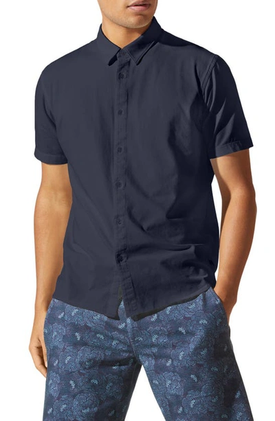 Shop Good Man Brand On Point Flex Pro Lite Slim Fit Button-up Shirt In India Ink