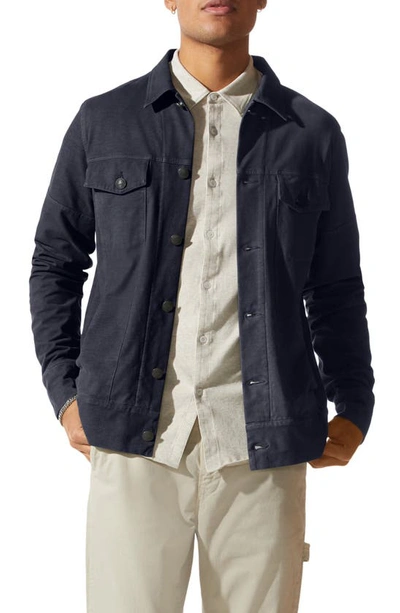 Shop Good Man Brand Flex Pro Denim Jacket In Midnight Blue