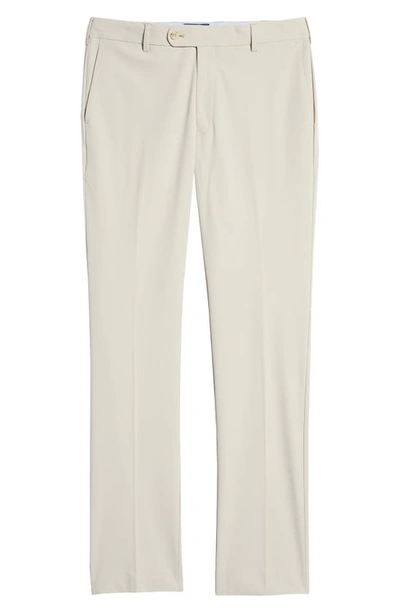 Shop Peter Millar Stealth Tailored Fit Water Resistant Performance Pants In Oatmeal