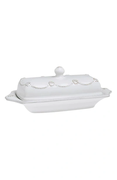 Shop Juliska 'berry And Thread' Ceramic Butter Dish In Whitewash