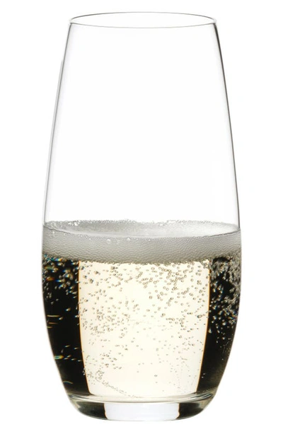 Shop Riedel 'o' Stemless Champagne Glasses In Clear