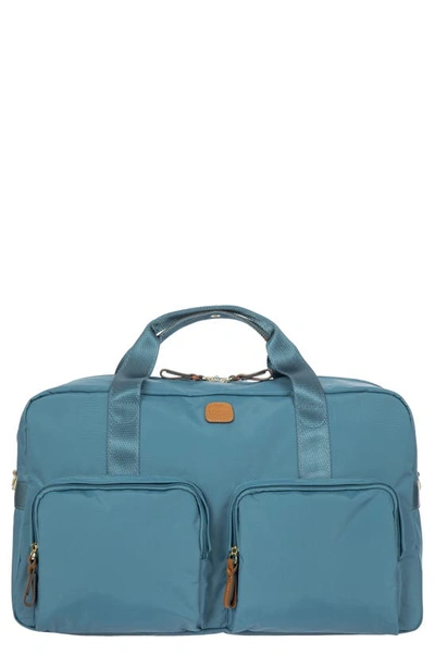 Shop Bric's X-bag 18-inch Boarding Duffle Bag In Grey/ Blue