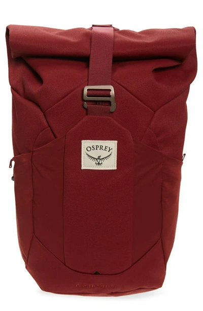 Shop Osprey Archeon 25l Backpack In Mud Red