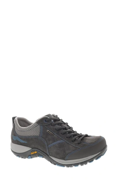 Shop Dansko 'paisley' Waterproof Sneaker In Grey/ Blue Suede