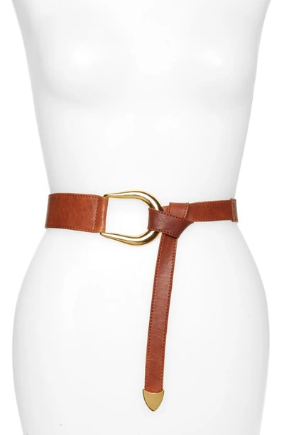 Shop Raina Sheila Knot Belt In Cognac