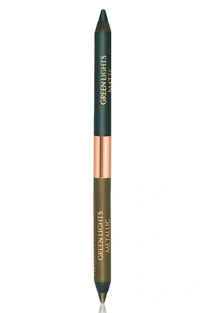 Shop Charlotte Tilbury Eye Color Magic Eyeliner Pencil Duo In Green Lights