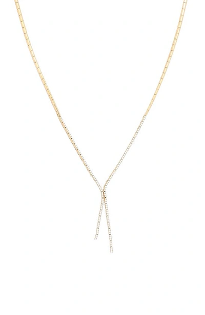 Shop Bony Levy Sherr Diamond Fringe Necklace In Yellow Gold